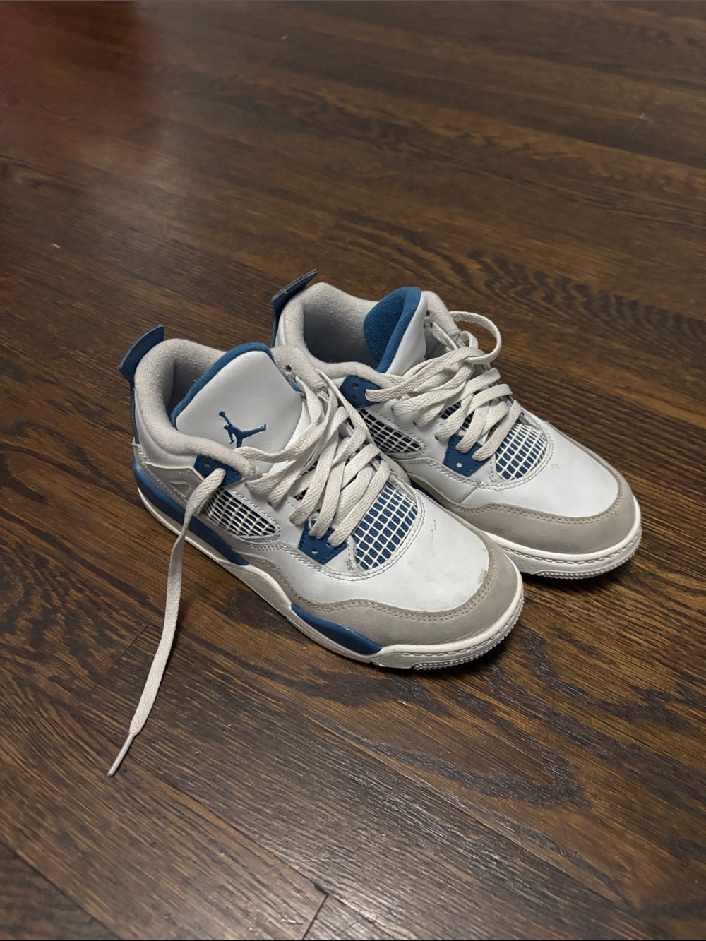 Jordan Low-Top Sneakers in White and Blue